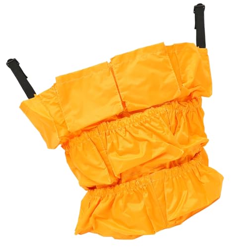 LOORGVEL Heavy Duty Vinyl Müllsack Rund für Mülltonnen mit Multi Taschen Leicht Abriebfest für Reinigungswerkzeuge und Haushaltsabfall Robust und Vielseitig Einsetzbar von LOORGVEL