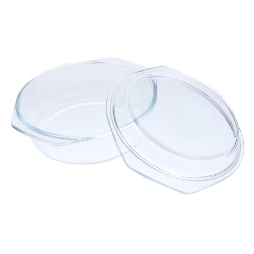 LOORGVEL Hitzebeständige Glasschüssel mit Deckel Mikrowellen Spülmaschinengeeignet Glatte Runde Form für Ofen und Haushalt Robustes Glasbackgeschirr für Vielseitige Küchenanwendung LOORGVEL Hitzebeständige Glasschüssel mit Deckel Mikrowellen Spülmaschinengeeignet Glatte Runde Form für Ofen und Haushalt Robustes Glasbackgeschirr für Vielseitige Küchenanwendung von LOORGVEL