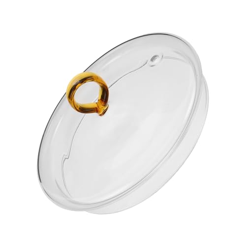 LOORGVEL Hitzebeständiger Glasdeckel Ersatz für Kochtopf und Nudelpfanne Transparenter Topfdeckel mit Glattem Rand Vielseitiger Küchen-ersatzdeckel für Schmortöpfe und Pfannen Leicht zu von LOORGVEL