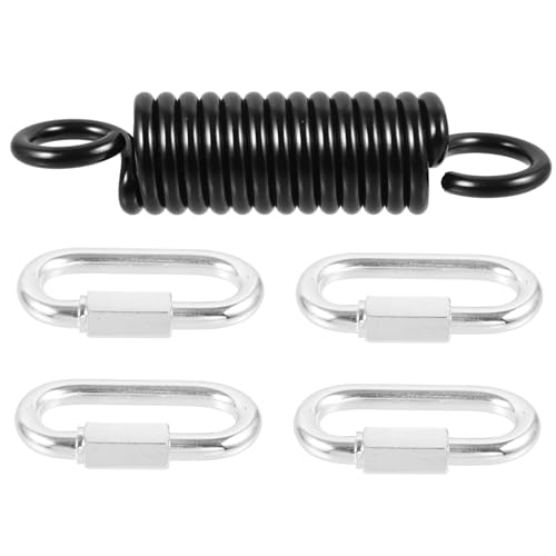 LOORGVEL Hochbelastbarer Schaukel federkit für Hängesessel Geräuscharm Langlebig mit Schwarzer Pulverbeschichtung und Verbindungslringen für Hängematten Sandsäcke Outdoor schwingsessel LOORGVEL Hochbelastbarer Schaukel federkit für Hängesessel Geräuscharm Langlebig mit Schwarzer Pulverbeschichtung und Verbindungslringen für Hängematten Sandsäcke Outdoor schwingsessel von LOORGVEL