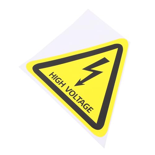 LOORGVEL Hochspannungs warnaufkleber Selbstklebend Gelbes Dreieck Warnschild Elektrische Gefahren Innen Außen Geeignet Sicherheitskennzeichnung LOORGVEL Hochspannungs warnaufkleber Selbstklebend Gelbes Dreieck Warnschild Elektrische Gefahren Innen Außen Geeignet Sicherheitskennzeichnung von LOORGVEL