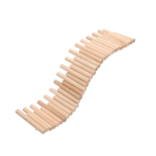 LOORGVEL Hochwertiger Kleintier Zaun mit Holzleiter und Bogenbrücke für Hamster und Igel Robustes Kletterspielzeug Sicheres Trennsystem Dekoratives Käfigzubehör für Gesunde Haustierpflege von LOORGVEL