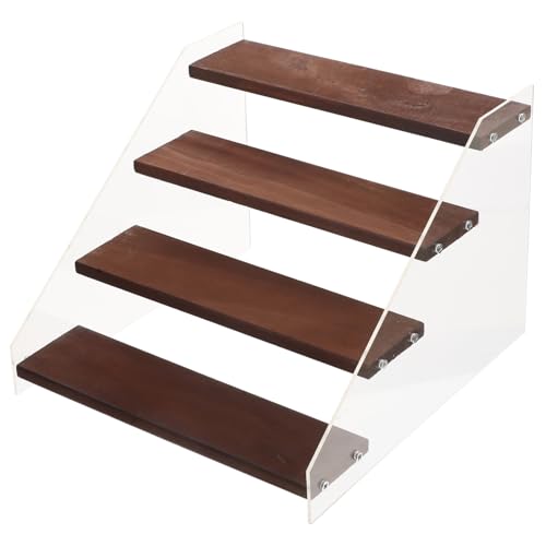 LOORGVEL Holz Display Regal Stufige Sammler Ständer Stabile Aufbewahrung für Figuren Handwerkskunst Organizer Tischaufsteller für Büro und Zuhause LOORGVEL Holz Display Regal Stufige Sammler Ständer Stabile Aufbewahrung für Figuren Handwerkskunst Organizer Tischaufsteller für Büro und Zuhause von LOORGVEL