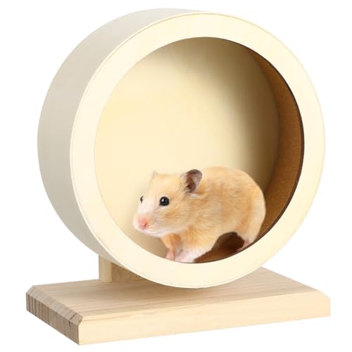 LOORGVEL Holz Laufrad für Kleintiere Geräuschlose rutschfeste Lauffläche Kleines Hamster und Zwerghamster Übungsrad Langlebiges Naturmaterial für Gesunde Bewegung im Käfig LOORGVEL Holz Laufrad für Kleintiere Geräuschlose rutschfeste Lauffläche Kleines Hamster und Zwerghamster Übungsrad Langlebiges Naturmaterial für Gesunde Bewegung im Käfig von LOORGVEL