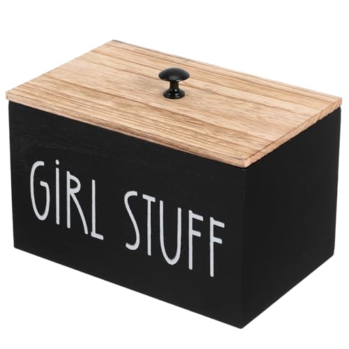 LOORGVEL Holz Tampon Organizer mit Deckel Multifunktionale Aufbewahrungsbox für Baumwollpads Damenhygieneprodukte Wäschepods Staubgeschützt Design für Badezimmer LOORGVEL Holz Tampon Organizer mit Deckel Multifunktionale Aufbewahrungsbox für Baumwollpads Damenhygieneprodukte Wäschepods Staubgeschützt Design für Badezimmer von LOORGVEL
