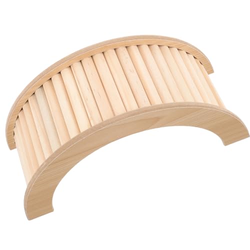 LOORGVEL Holzbrücke für Meerschweinchen und Hamster Natürliche Kletterleiter aus Robustem Holz Langlebiges für Chinchillas Kleintier Rampe zur Beschäftigung und Übung von LOORGVEL