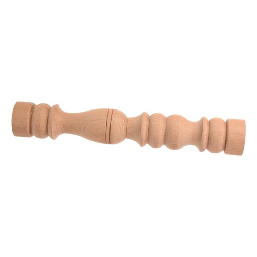 LOORGVEL Holzgeschnitzte Römische Säule Dekorativer Holzpfosten Naturbelassene Unvollendete Holzsäule für Schrank und Möbeldekoration Traditionelles Handwerk Stilvolle Wohnkultur von LOORGVEL