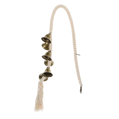 LOORGVEL Hunde Trainingsglocke Türhänger aus Langlebiger Schnur mit Glocke Leichte Haustier Trainingsleine für Welpen Vielseitig als Türglocke und Zugseil Geeignet Sicher und Einfach zu von LOORGVEL