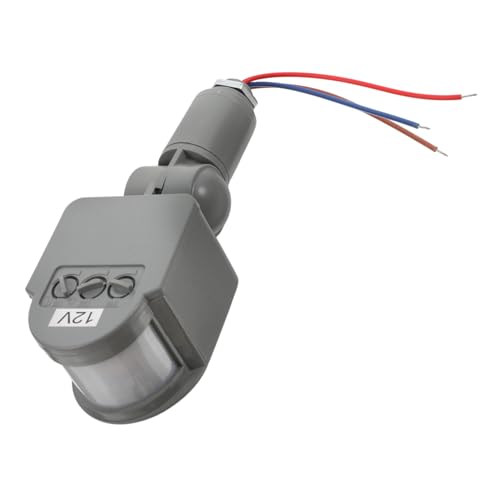 LOORGVEL Infrarot Bewegungsmelder Dc für LED Lampen bis Hochsensitiver Sensor mit Erfassungswinkel Einstellbare bis Vielseitig Einsetzbar für und Außenbereiche von LOORGVEL