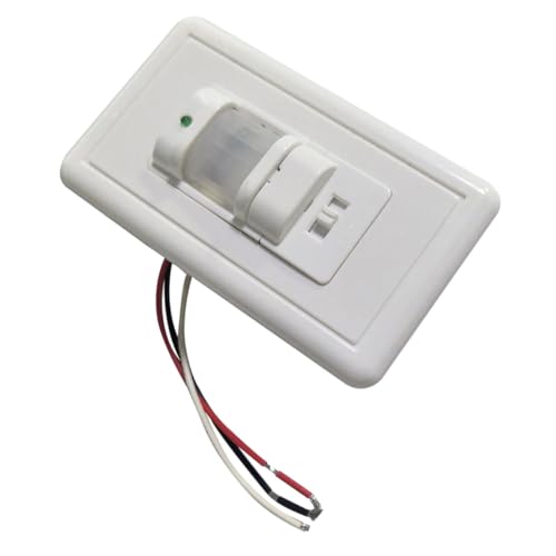 LOORGVEL Intelligenter Infrarot Bewegungsmelder Unterputz Weiß Wandmontage Menschlicher Körperschalter für Innenbeleuchtung Automatischer Sensor für Flur Treppenhaus Balkon US Standard LOORGVEL Intelligenter Infrarot Bewegungsmelder Unterputz Weiß Wandmontage Menschlicher Körperschalter für Innenbeleuchtung Automatischer Sensor für Flur Treppenhaus Balkon US Standard von LOORGVEL