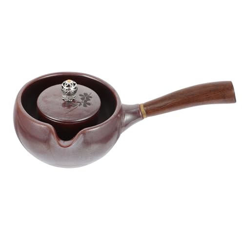 LOORGVEL Japanischer Keramik Teekessel mit Integriertem Sieb Handlicher Haushalts in Retro Farbton Klassische Teebereiter für Grünen Tee und Traditionelle Teesets von LOORGVEL