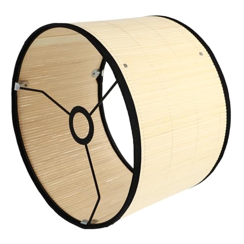 LOORGVEL Japanischer Stil Naturfaser Lampenschirm Stilvoller Deckenleuchte Lampenschirm für Kronleuchter und Wandlampen Einfache Montage Blendfrei Dekorative Wohnraumbeleuchtung von LOORGVEL