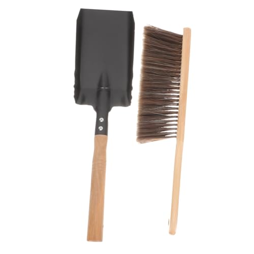 LOORGVEL Kaminbesen und Schaufel Set aus Robustem Metall und Holz Vielseitiges Kaminreinigungswerkzeug für Rückstände Staub und Schmutz Kratzfreie Reinigung für Kamin Ofen Wohnzimmer und LOORGVEL Kaminbesen und Schaufel Set aus Robustem Metall und Holz Vielseitiges Kaminreinigungswerkzeug für Rückstände Staub und Schmutz Kratzfreie Reinigung für Kamin Ofen Wohnzimmer und von LOORGVEL