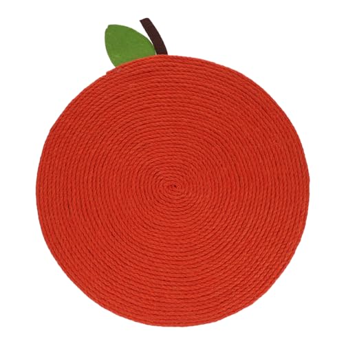 LOORGVEL Katzenkratzmatte Orangenform Robust rutschfest Katzenbett Kratzunterlage Spielmatte für Gesunde Krallen und Stabile Nutzung als Schlafplatz und Dekoration von LOORGVEL