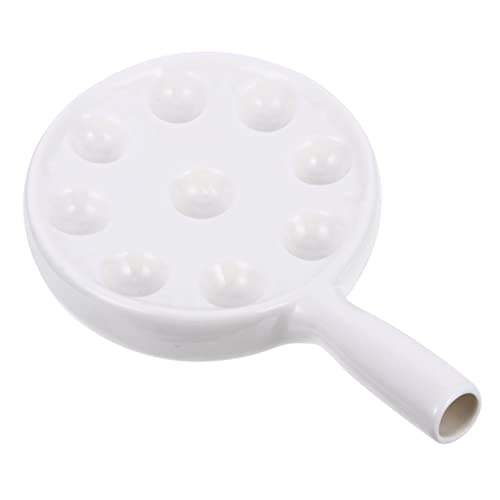 LOORGVEL Keramik Escargot Backform Fach mit Ergonomischem Griff Rutschfeste Austern und Schneckenschale aus Hitzebeständigem Porzellan für Restaurant und Zuhause LOORGVEL Keramik Escargot Backform Fach mit Ergonomischem Griff Rutschfeste Austern und Schneckenschale aus Hitzebeständigem Porzellan für Restaurant und Zuhause von LOORGVEL