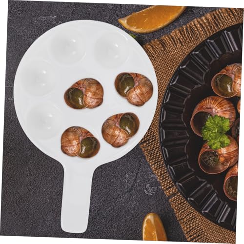 LOORGVEL Keramik Escargot Backform mit Mulden Antihaft Schnecken Grillplatte für Ofen und Servieren Rutschfest Hitzebeständig Große Weiße Französische Schneckenschale für Restaurant und LOORGVEL Keramik Escargot Backform mit Mulden Antihaft Schnecken Grillplatte für Ofen und Servieren Rutschfest Hitzebeständig Große Weiße Französische Schneckenschale für Restaurant und von LOORGVEL
