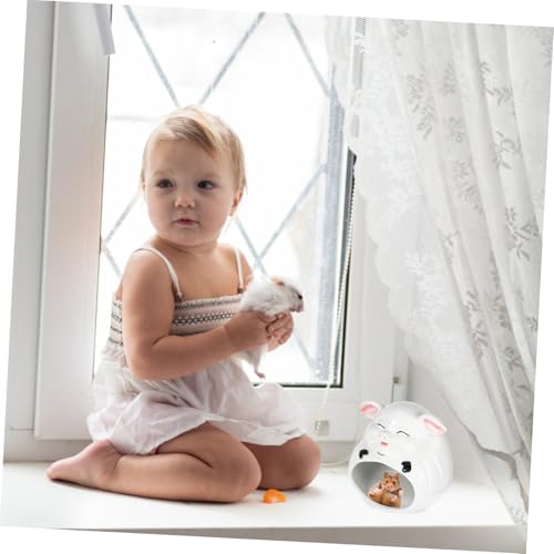 LOORGVEL Keramik Hamsterversteck Cartoon Haustierhaus Kleintier Schlafhöhle aus Sicherem Material für Hamster Zwerghamster Meerschweinchen Dekoratives Nest für Käfig Langlebig und LOORGVEL Keramik Hamsterversteck Cartoon Haustierhaus Kleintier Schlafhöhle aus Sicherem Material für Hamster Zwerghamster Meerschweinchen Dekoratives Nest für Käfig Langlebig und von LOORGVEL