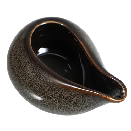 LOORGVEL Keramik Kännchen Saucenbehälter ohne Griff Stilvolles Milch und Sahnekännchen mit Ausguss für Salat Sirup Butter Stilvoller Kleiner Dispenser für Täglichen Gebrauch von LOORGVEL