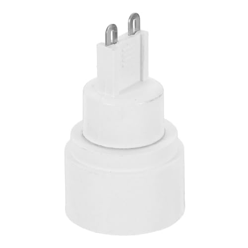 LOORGVEL Keramik Lampensockel Adapter zu Sicherer und Stabiler Lampenfassung für Zuhause und Bürobeleuchtung Kompatibel mit Lampenhaltern Hitzebeständig Weiß von LOORGVEL