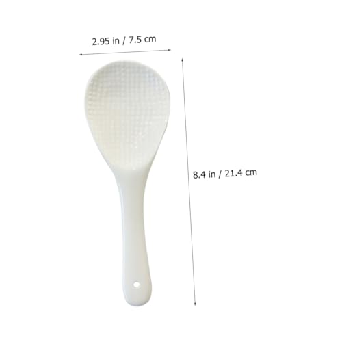 LOORGVEL Keramik Reislöffel Antihaft Reisportionierer Küchenutensil Ergonomischer Griff Glatte Oberfläche Hitzebeständig Für Haushalt und Reiskocher Geeignet von LOORGVEL