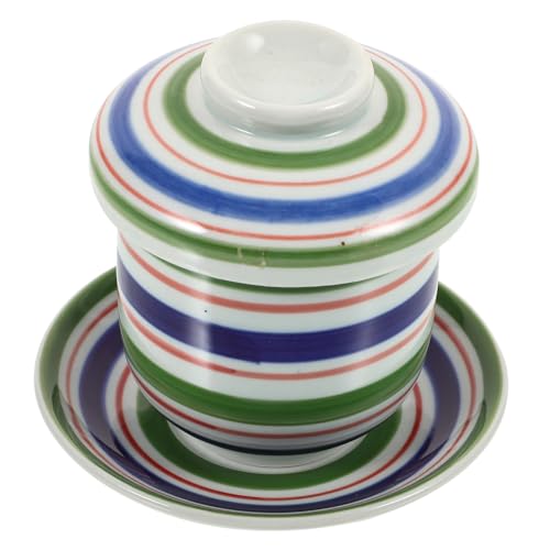 LOORGVEL Keramik Schmortopf mit Deckel Vielseitige Stew Bowl aus Keramik Hitzebeständig Stilvolles Design für Suppe Dessert Moderne Küchentafel Blau Grün Gestreift für Haus und Gastronomie LOORGVEL Keramik Schmortopf mit Deckel Vielseitige Stew Bowl aus Keramik Hitzebeständig Stilvolles Design für Suppe Dessert Moderne Küchentafel Blau Grün Gestreift für Haus und Gastronomie von LOORGVEL