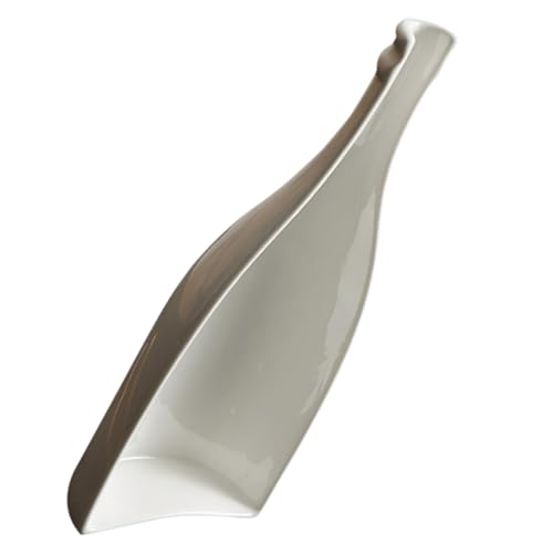 LOORGVEL Keramik Teller Flaschenform Tiefes Serviergeschirr Kreative Dinner Accessoire Für Restaurant Zuhause Bar Tischdeko Robust Langlebig von LOORGVEL
