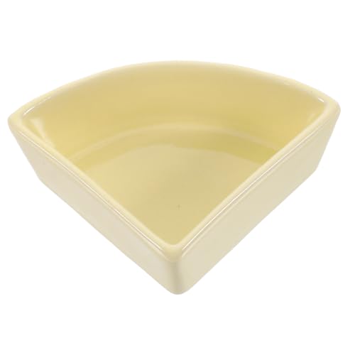 LOORGVEL Keramik Trinknapf für Hamster und Kleintiere Stabile Verarbeitung Multifunktional als Futter und Wasserschale Rutschfestes Design Gelb Leicht zu Reinigen Geeignet für Zwerghamster LOORGVEL Keramik Trinknapf für Hamster und Kleintiere Stabile Verarbeitung Multifunktional als Futter und Wasserschale Rutschfestes Design Gelb Leicht zu Reinigen Geeignet für Zwerghamster von LOORGVEL