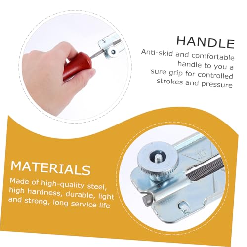 LOORGVEL Kettensägen schärfset mit Holzgriff Langlebiges Kettenschärfer feilen kit Tragbares Schärfgerät für Gleichmäßiges Feilen der Kettenglieder für Motorsägen Geeignet von LOORGVEL