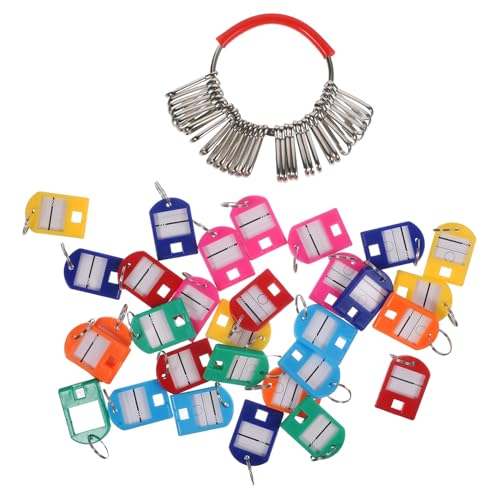 LOORGVEL Keyring Holder aus Robustem und Langlebige Schlüsselmanagement Tags mit Nummern Schlüssel Identifikationsset für Zuhause Teiliges zur Stilvollen Schlüsselorganisation LOORGVEL Keyring Holder aus Robustem und Langlebige Schlüsselmanagement Tags mit Nummern Schlüssel Identifikationsset für Zuhause Teiliges zur Stilvollen Schlüsselorganisation von LOORGVEL