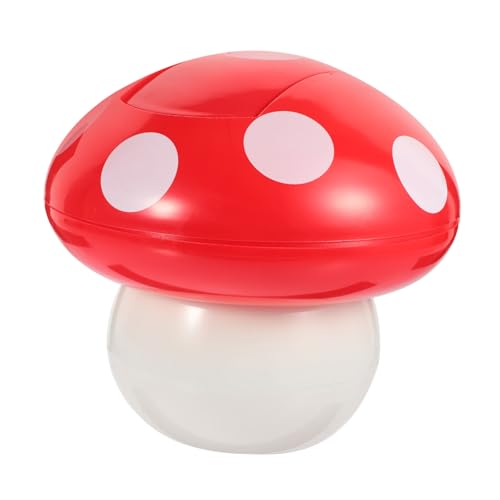 LOORGVEL Kleiner Dekorativer Tisch mülleimer Pilzform aus Stabilem Geruchlos Platzsparender Haushalt abfallbehälter für Küche Büro Schlafzimmer als Cartoon Mini Tischabfallbehälter von LOORGVEL