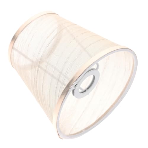 LOORGVEL Kleiner Runder Transparenter Stoff lampenschirm Fassung Vintage Retro Stil für Kronleuchter Wandlampe Schlafzimmer Nachttischlampe mit Weichem Licht und Dekorativem Design von LOORGVEL