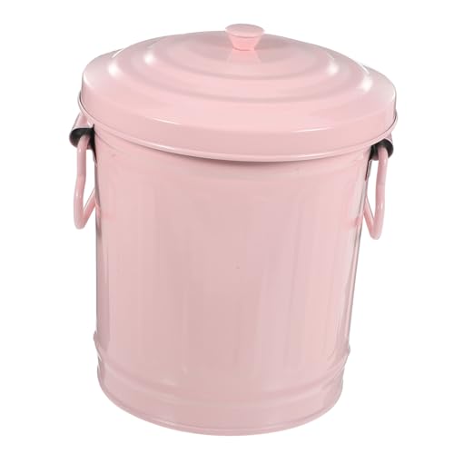 LOORGVEL Kleiner Tischmülleimer mit Deckel Vintage Design Multifunktionaler Desktop mülleimer und Stifthalter Großer Fassungsvermögen Schreibtisch Abfalleimer für Büro Schlafzimmer LOORGVEL Kleiner Tischmülleimer mit Deckel Vintage Design Multifunktionaler Desktop mülleimer und Stifthalter Großer Fassungsvermögen Schreibtisch Abfalleimer für Büro Schlafzimmer von LOORGVEL