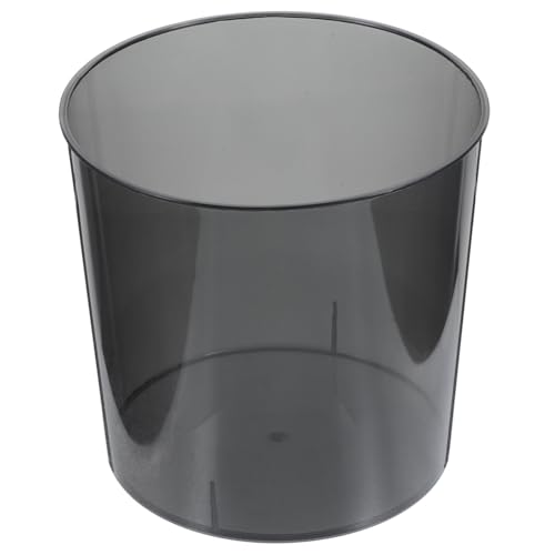 LOORGVEL Kleiner Transparenter Desktop Mülleimer aus Robustem Kunststoff Kompakter Mini Tischabfallbehälter für Büro Schlafzimmer Küche Praktischer Kosmetikeimer Vielseitig und von LOORGVEL