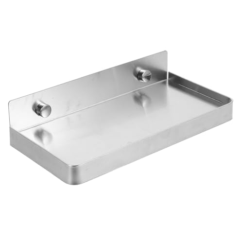 LOORGVEL Kleines Wandregal für Badezimmer Handyhalter Selbstklebend Praktische Handyablage für Toilette Smartphone Aufbewahrung Silber LOORGVEL Kleines Wandregal für Badezimmer Handyhalter Selbstklebend Praktische Handyablage für Toilette Smartphone Aufbewahrung Silber von LOORGVEL