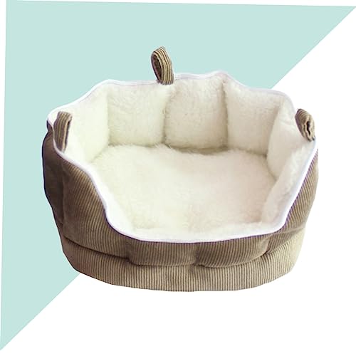 LOORGVEL Kleintier Hängematte Sofa Bett aus Weichem Stoff mit Reißverschluss Gemütliches Schlafhaus für Frettchen Meerschweinchen Hamster Kaninchen Warmes Haustierhaus in Kaffee LOORGVEL Kleintier Hängematte Sofa Bett aus Weichem Stoff mit Reißverschluss Gemütliches Schlafhaus für Frettchen Meerschweinchen Hamster Kaninchen Warmes Haustierhaus in Kaffee von LOORGVEL