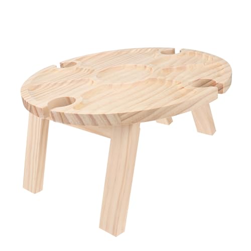 LOORGVEL Kompakter Leichter Klapp weintisch für Picknick Camping und Outdoor Party Tragbarer Gartentisch mit Praktischem Design für Strand Park und Musikfestival von LOORGVEL