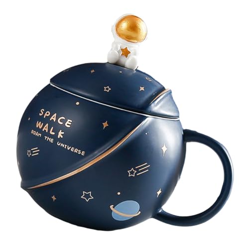 LOORGVEL Kreativer Astronaut Kaffeebecher aus Keramik mit Stabilem Sockel Modischem Weltraumdesign Vielseitig für Zuhause Büro Restaurant und Outdoor Geeignet Sicheres Trinkgeschirr LOORGVEL Kreativer Astronaut Kaffeebecher aus Keramik mit Stabilem Sockel Modischem Weltraumdesign Vielseitig für Zuhause Büro Restaurant und Outdoor Geeignet Sicheres Trinkgeschirr von LOORGVEL