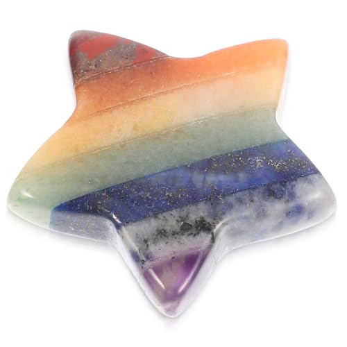 LOORGVEL Kristall Stern Ornament Fünf Punkte Form Meditationsdeko Kompakte für Schreibtisch Büro Wohnzimmer Feng Shui Dekoration Geschenkidee von LOORGVEL