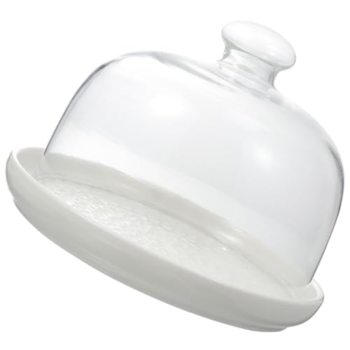 LOORGVEL Kuchenplatte mit Transparentem Glasdeckel Multifunktionaler Dessertteller Praktisches Party Serviertablett Staubgeschützt für Zuhause Hotel und Restaurant LOORGVEL Kuchenplatte mit Transparentem Glasdeckel Multifunktionaler Dessertteller Praktisches Party Serviertablett Staubgeschützt für Zuhause Hotel und Restaurant von LOORGVEL