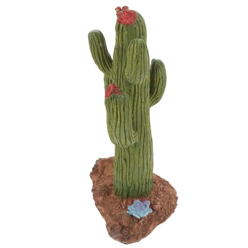 LOORGVEL Künstlicher Kaktus Terrarium Dekor Reptilienpflanze Wüstenszene für Bartagame Schildkröte und Schlange Pflegeleicht Authentische Wüstenlandschaft Langlebige Terrarien deko von LOORGVEL