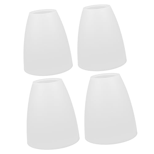 LOORGVEL Kunststoff Lampenschirm Ersatzschirm für Tisch Deckenleuchte Mittelloch Langlebig Einfach zu Montieren Weiß für Nachttisch Campinglampen von LOORGVEL