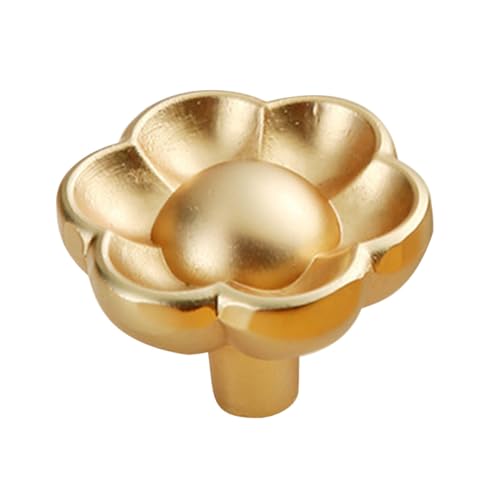 LOORGVEL Kupferfarbener Metall Möbelknopf Modernes Design Kreativer Schrankgriff für Küchenschränke und Kommoden Einloch möbelknopf mit Glatter Oberfläche Geeignet für Kleiderschränke von LOORGVEL