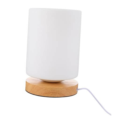 LOORGVEL LED Nachttischlampe Zylinderform USB Betrieben Dimmbar Warmweiß Holz Nachttischlampe fürs Schlafzimmer Kompakt Leicht Tragbar für Tisch und Bett LOORGVEL LED Nachttischlampe Zylinderform USB Betrieben Dimmbar Warmweiß Holz Nachttischlampe fürs Schlafzimmer Kompakt Leicht Tragbar für Tisch und Bett von LOORGVEL