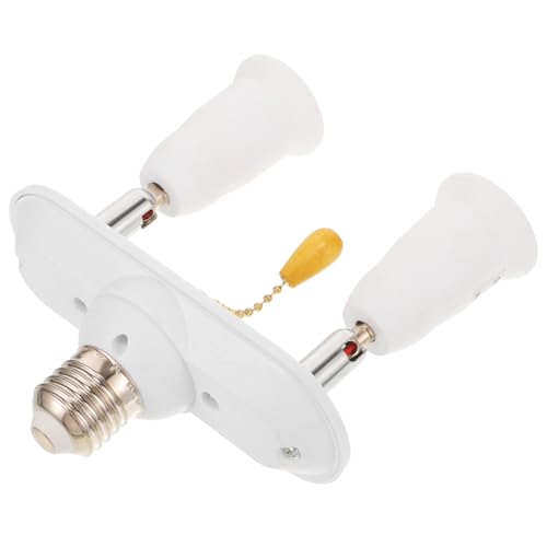 LOORGVEL Lampenfassung Adapter mit Basis Lichtsockel Verteiler für LED Glühbirnen Einfache Installation Erweiterbar Geeignet für Büro Zuhause und Werkstatt von LOORGVEL