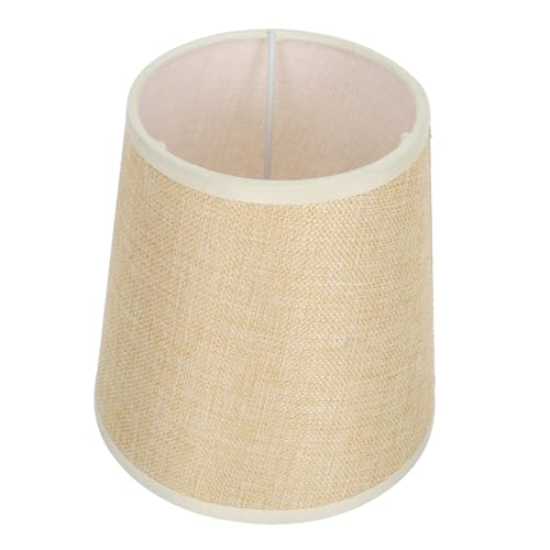 LOORGVEL Lampenschirm Ersatzschirm aus Einfachem Leinenstoff Vielseitige Lampenabdeckung für Tischlampe Kronleuchter Wandleuchte und Stehlampe Modisches Leichtes Design Einfache Montage von LOORGVEL