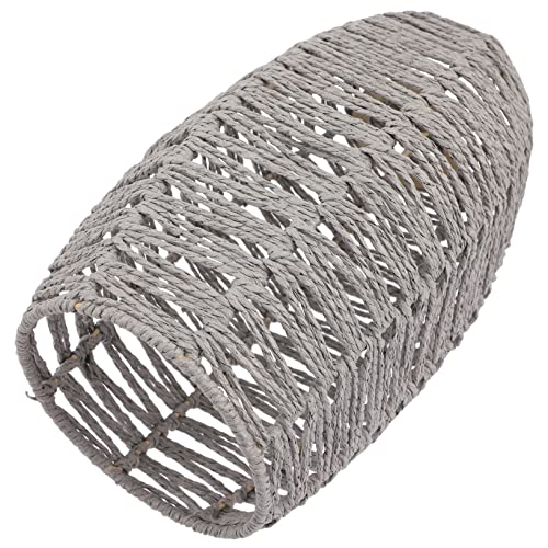 LOORGVEL Lampenschirm Simulierter Rattan Deckenleuchte Geflochtener Lampenschirm für Innenräume Minimalistischer Stil für Wohnzimmer Küche Restaurant Hotel von LOORGVEL