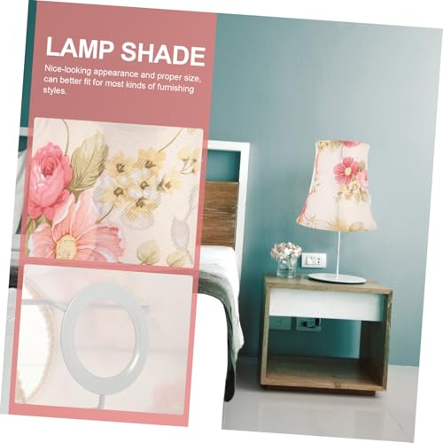 LOORGVEL Lampenschirm Stoff Øcm für Tischlampe Stabiler Lichtschutz Einfache Montage Passender Lampenschirm für Schlafzimmer Büro Wohnzimmer Vielseitig Einsetzbar von LOORGVEL