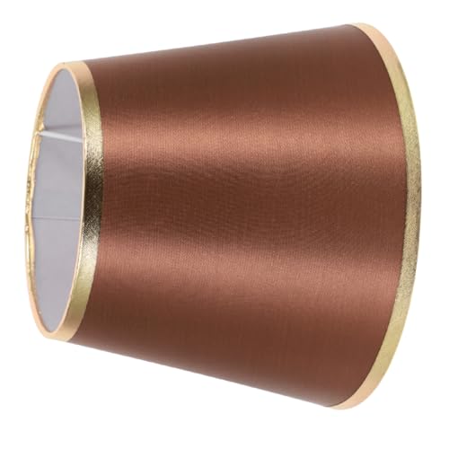 LOORGVEL Lampenschirm aus Stoff Kleiner Runder Lampenschirm für Tischlampe Vintage Indoor Light Cover Weiche Lichtdurchlässigkeit Warmes Licht für Schlafzimmer und Büro von LOORGVEL