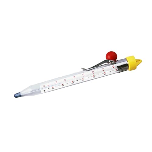 LOORGVEL Lebensmittelechtes Glas Küchen Thermometer für Zuckersirup und Backen Präzises Candy Temperaturmessgerät Bpa Frei Vielseitig für Flüssigkeiten Einfach zu Bedienen LOORGVEL Lebensmittelechtes Glas Küchen Thermometer für Zuckersirup und Backen Präzises Candy Temperaturmessgerät Bpa Frei Vielseitig für Flüssigkeiten Einfach zu Bedienen von LOORGVEL