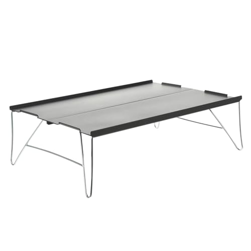 LOORGVEL Leichter Klappbarer Campingtisch aus Aluminiumlegierung Stabiles Outdoor Picknicktisch für Camping Garten Strand Tragbar und Handlich für Wanderungen und Grillen von LOORGVEL